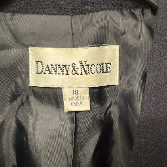 DANNY & NICOLE Women’s Blazer (Black with White Polka Dot Accents) Size 18 - Picture 3 of 4
